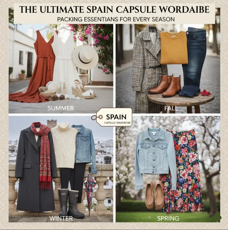 The Ultimate Spain Capsule Wardrobe: Packing Essentials for Every Season