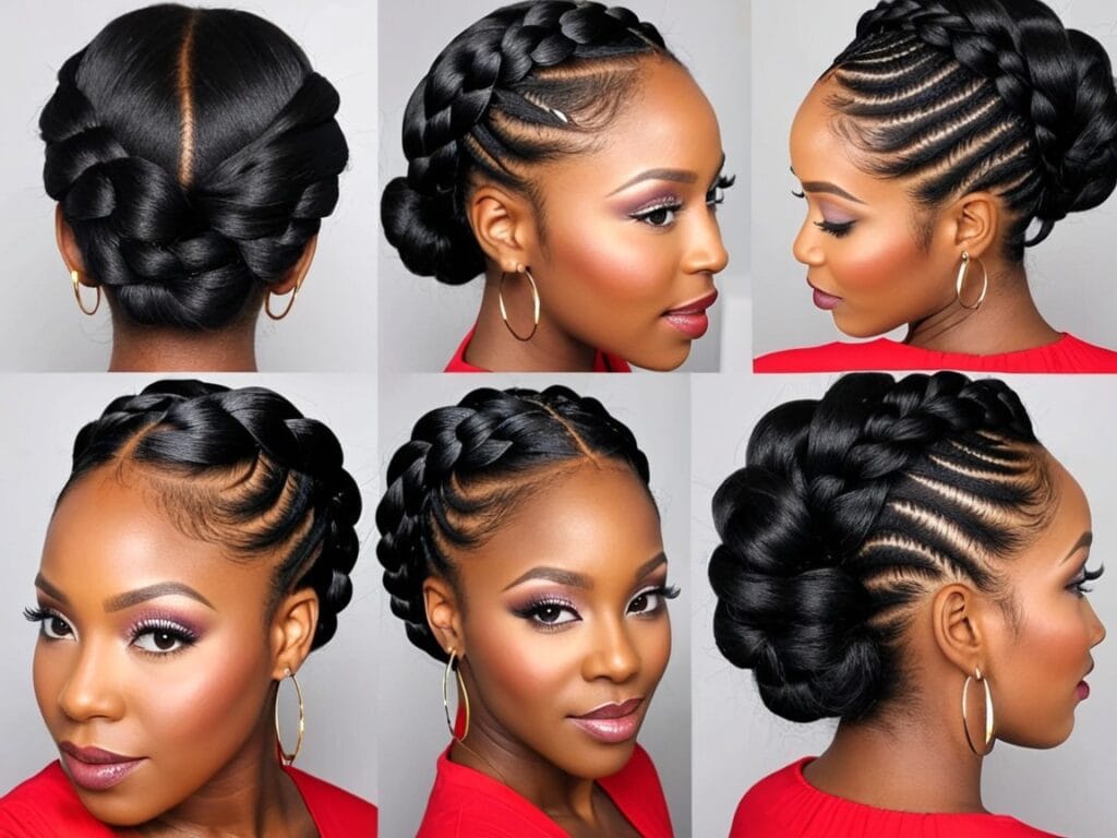 protective hairstyles for Black women Beauty Halo Braid for black women hair
