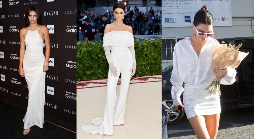 Kendall Jenner Inspired White Dress