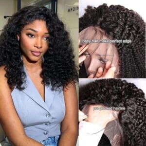 Kinky Curly Human Hair Wig