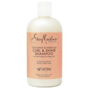The Ultimate Guide to Natural Haircare for Black Women Shea Moisture Coconut & Hibiscus Curl & Shine Shampoo
