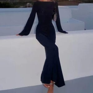 Transparent Mesh Sexy Fish Tail Beach Dress