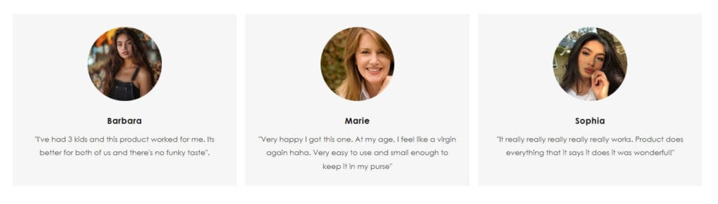 vagina tightening gel testimonial