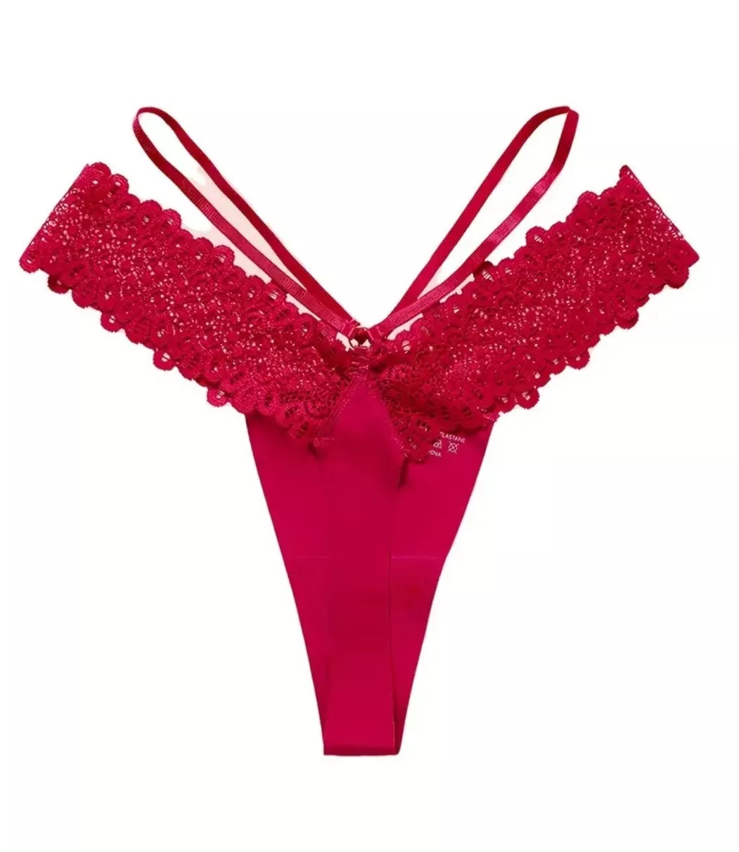 Low Waist lace panties Lace G-String Red