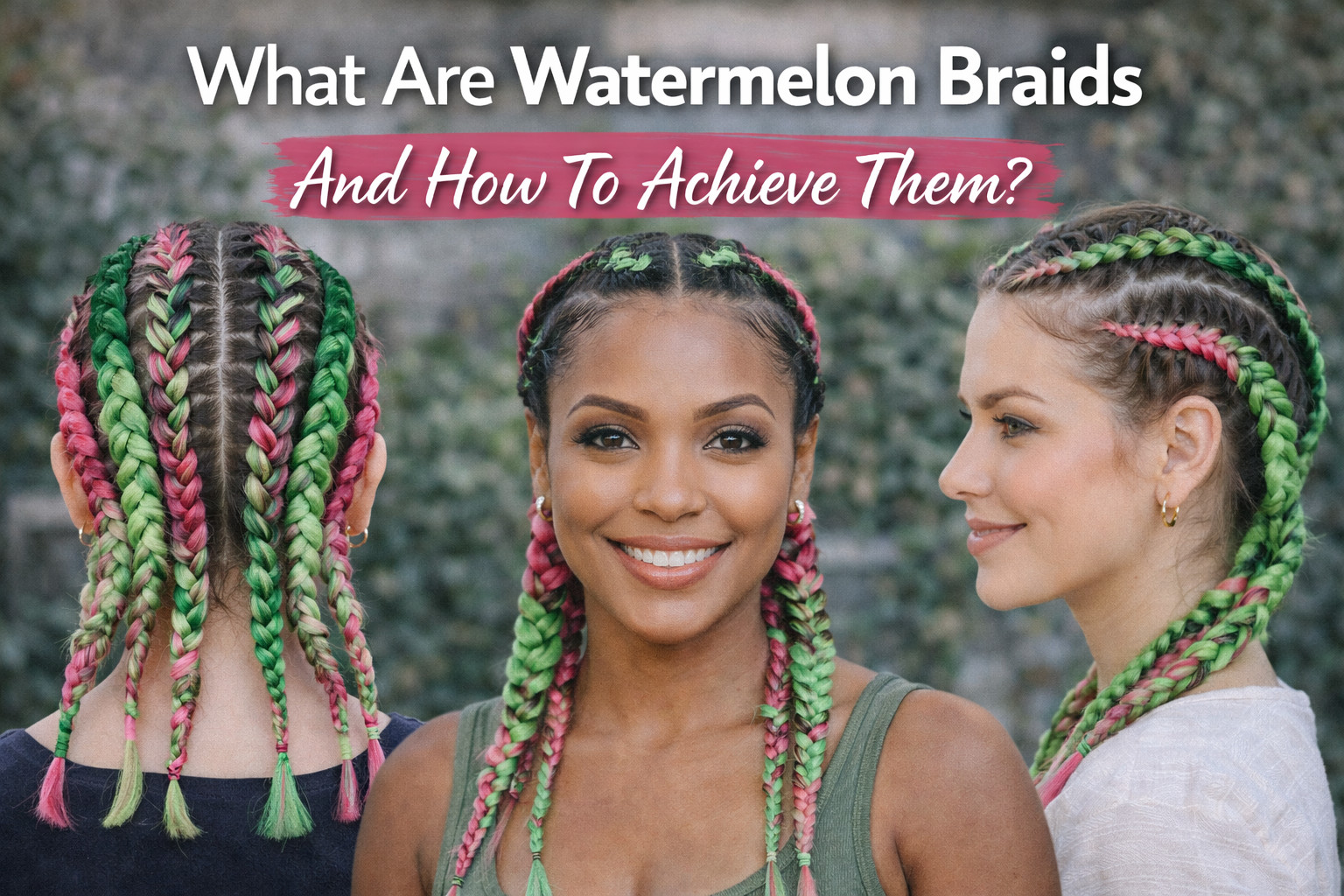 How to Create Stunning Watermelon Braids Step-by-Step