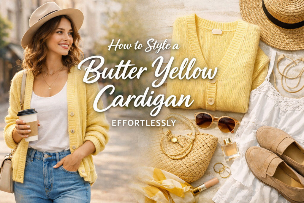 Butter Yellow Cardigan