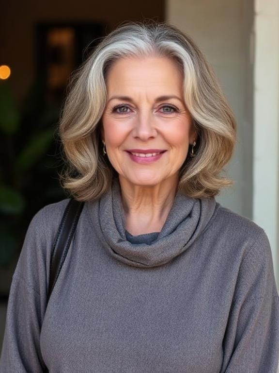 medium length hairstyles for women over 60