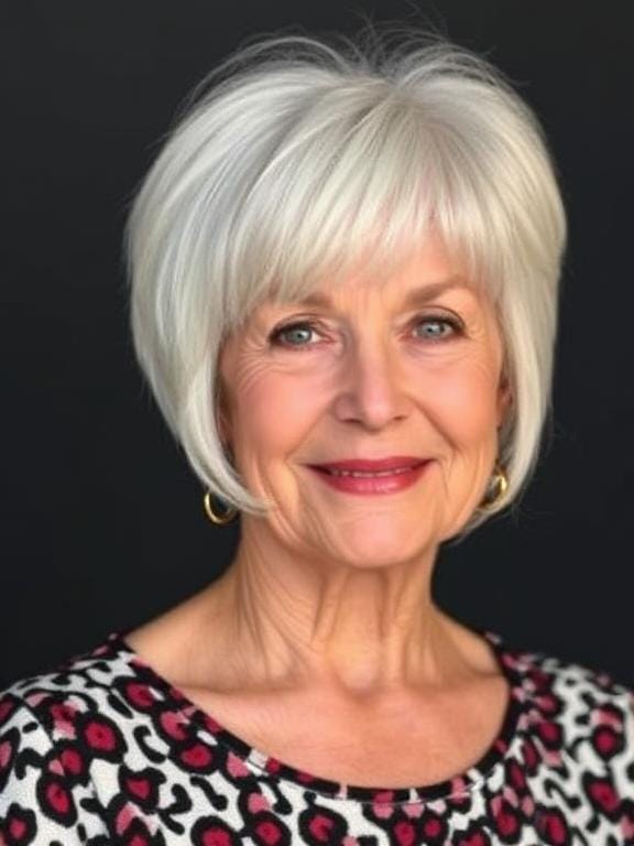 medium length hairstyles for women over 60