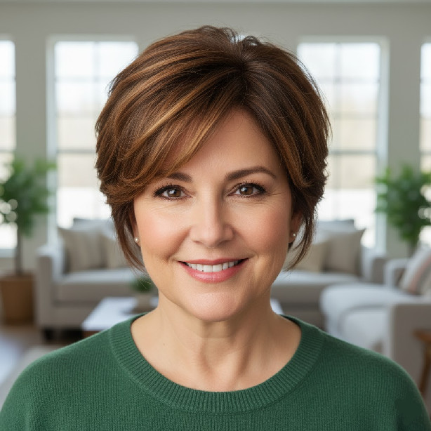 Hairstyles for Women Over 50 with Round Faces