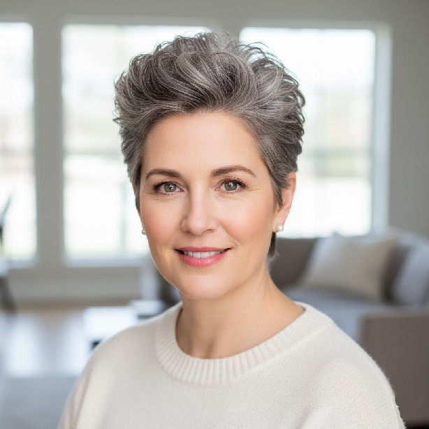 Hairstyles for Women Over 50 with Round Faces