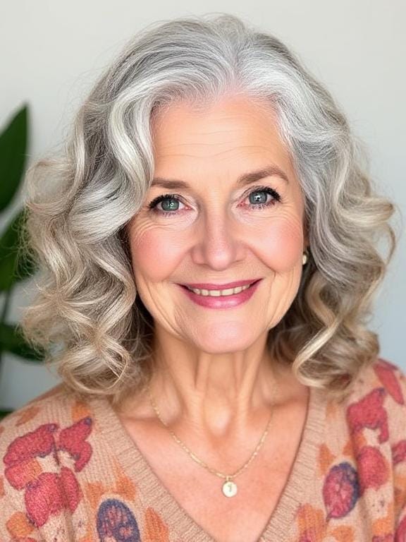 medium length hairstyles for women over 60