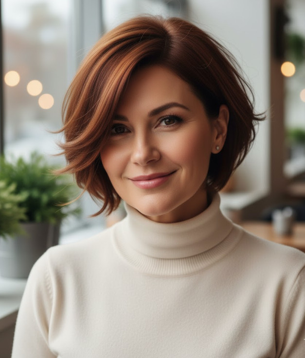 Hairstyles for Women Over 50 with Round Faces