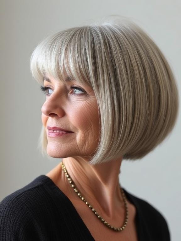 stylish short haircuts for older women