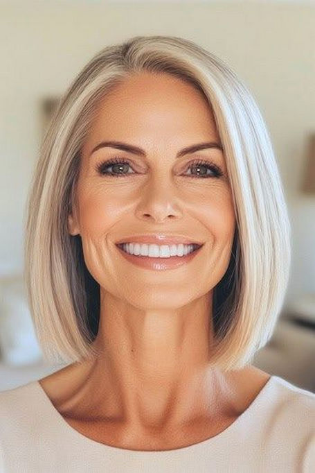 stylish short haircuts for older women