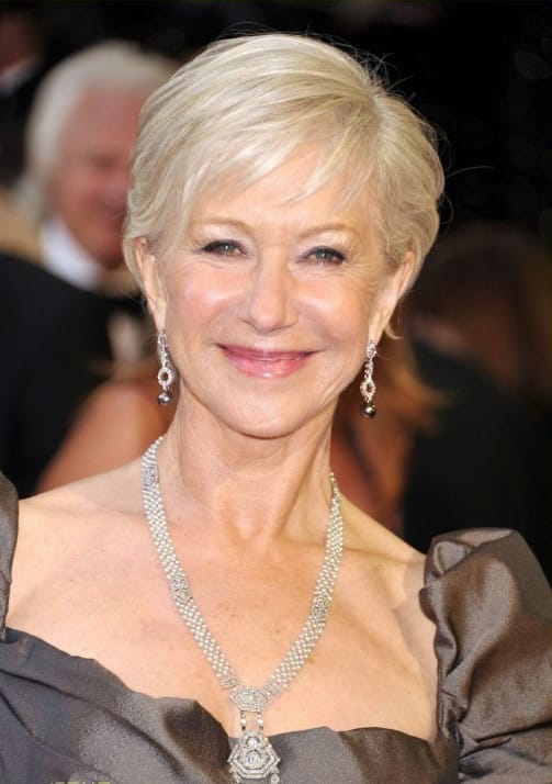 Helen Mirren pixie haircuts