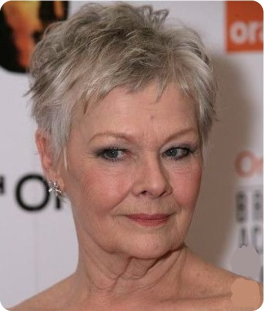 Judi Dench pixie haircuts