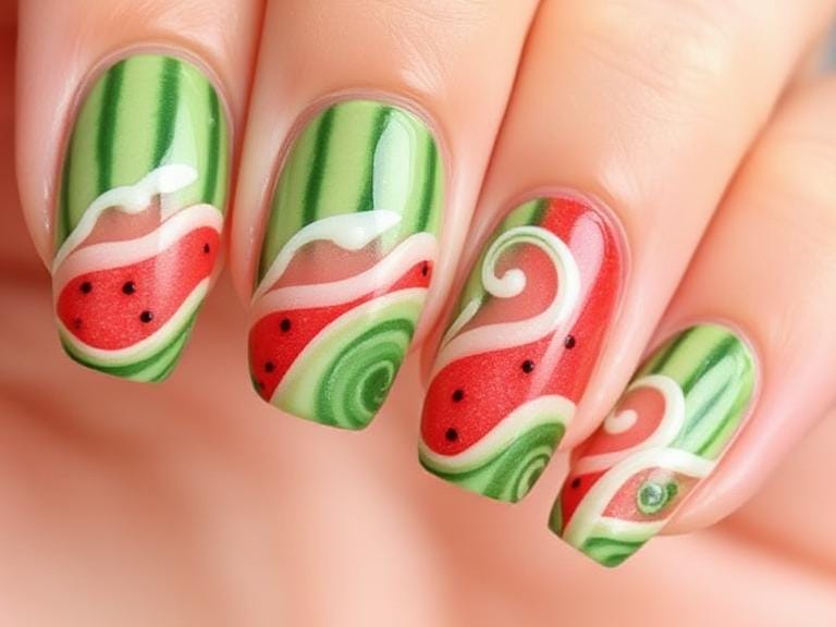 fruit water nails
