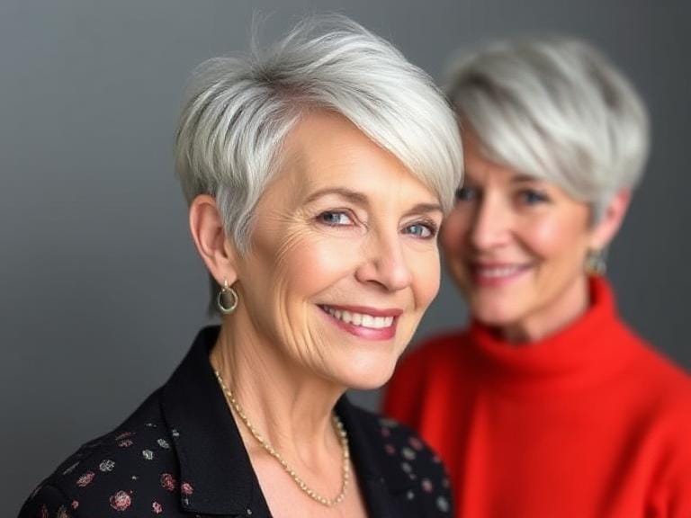 pixie haircuts for older women