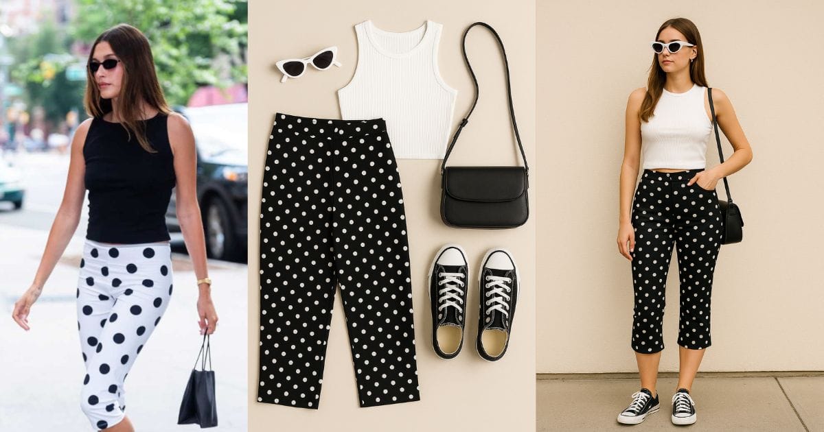 How to Accessorize Polka Dot Capri Pants for a Trendy Look