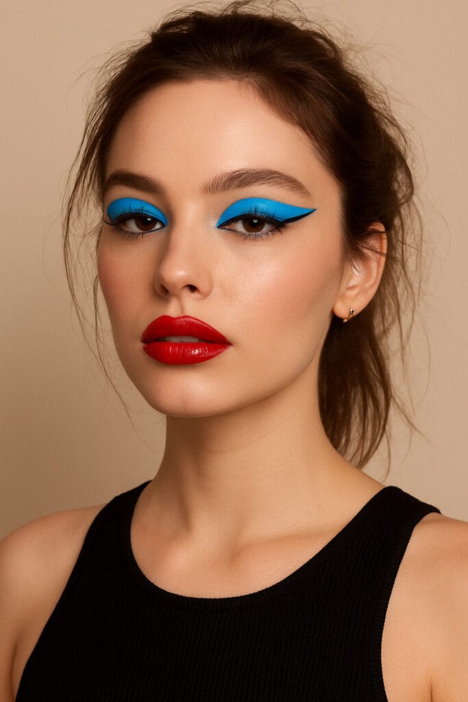bold eyes and statement lips Beauty the bold eye plus statement lip look