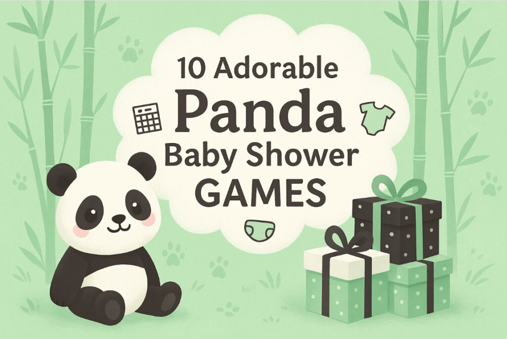 10 Adorable Panda Baby Shower GAMES