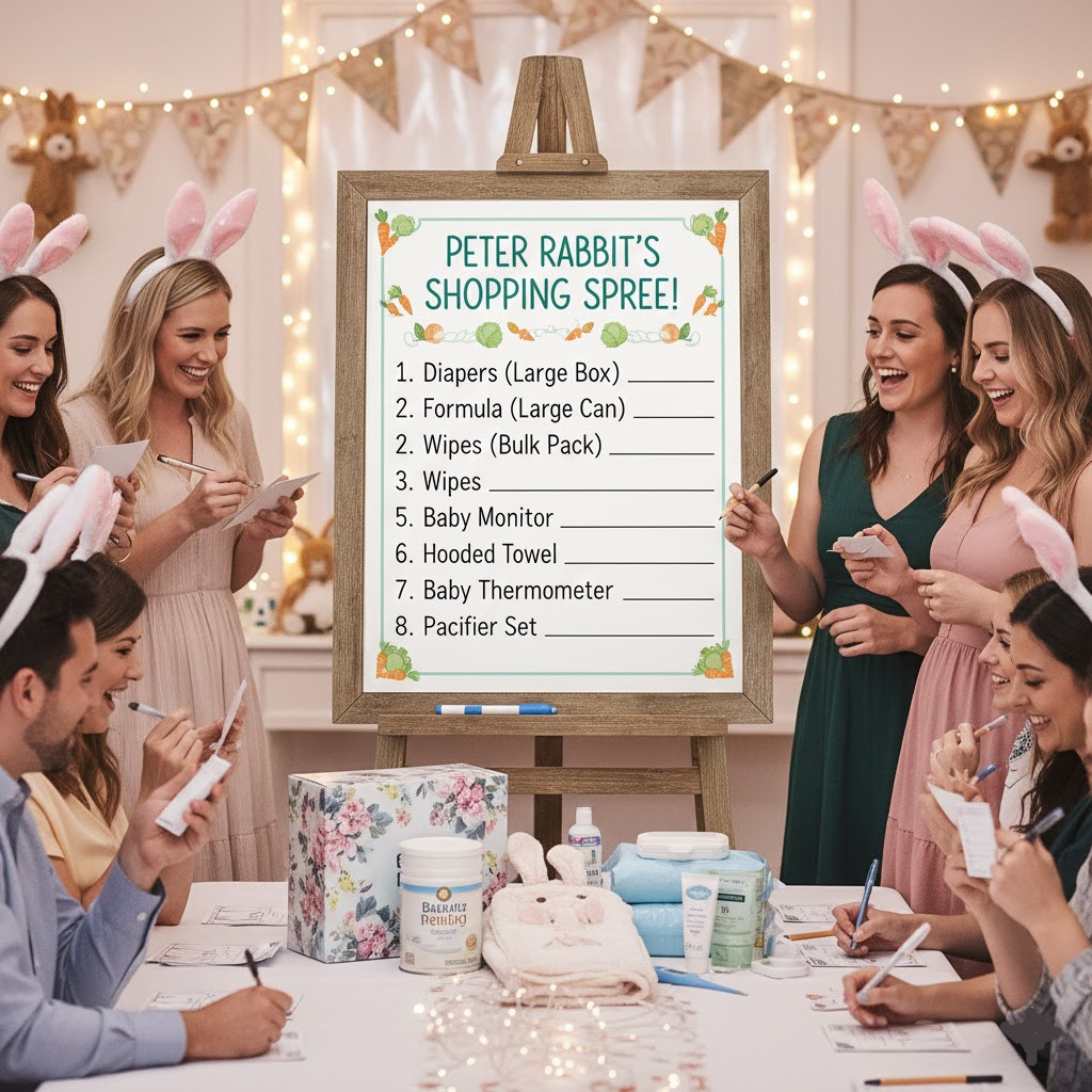 bunny baby shower games