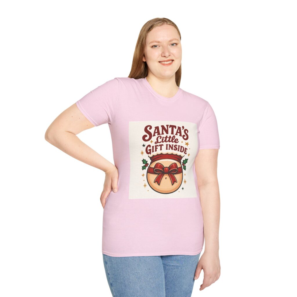 funny pregnant Christmas T-Shirt