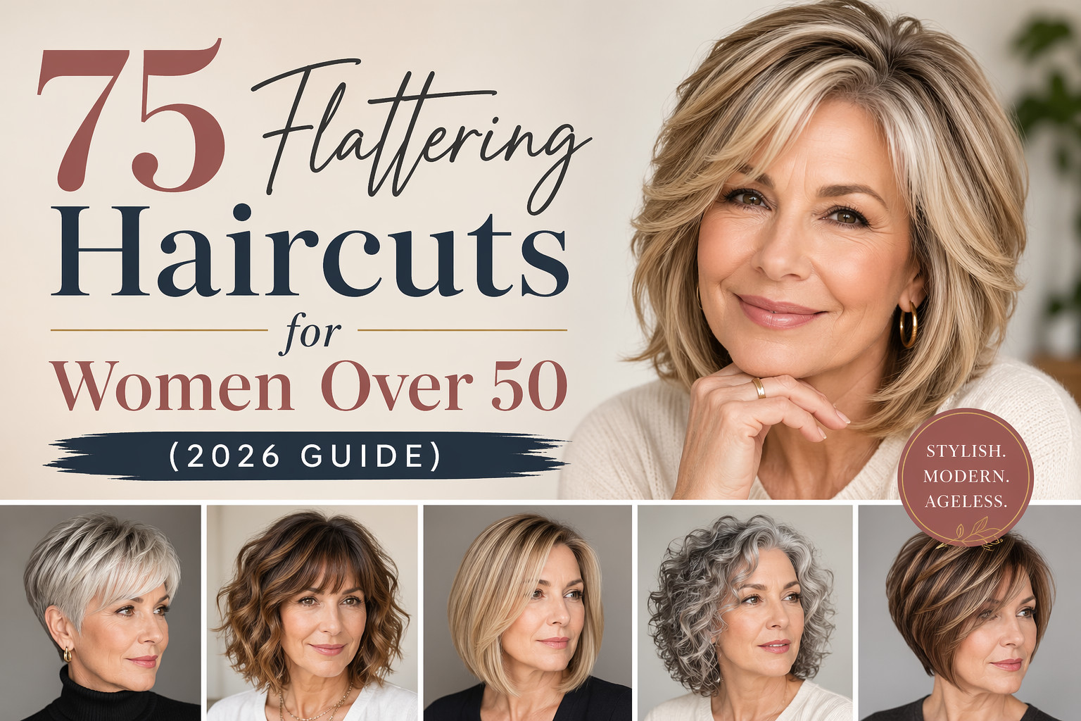 79 Best Haircuts for Women Over 50: Stylish, Flattering, and Easy to Maintain