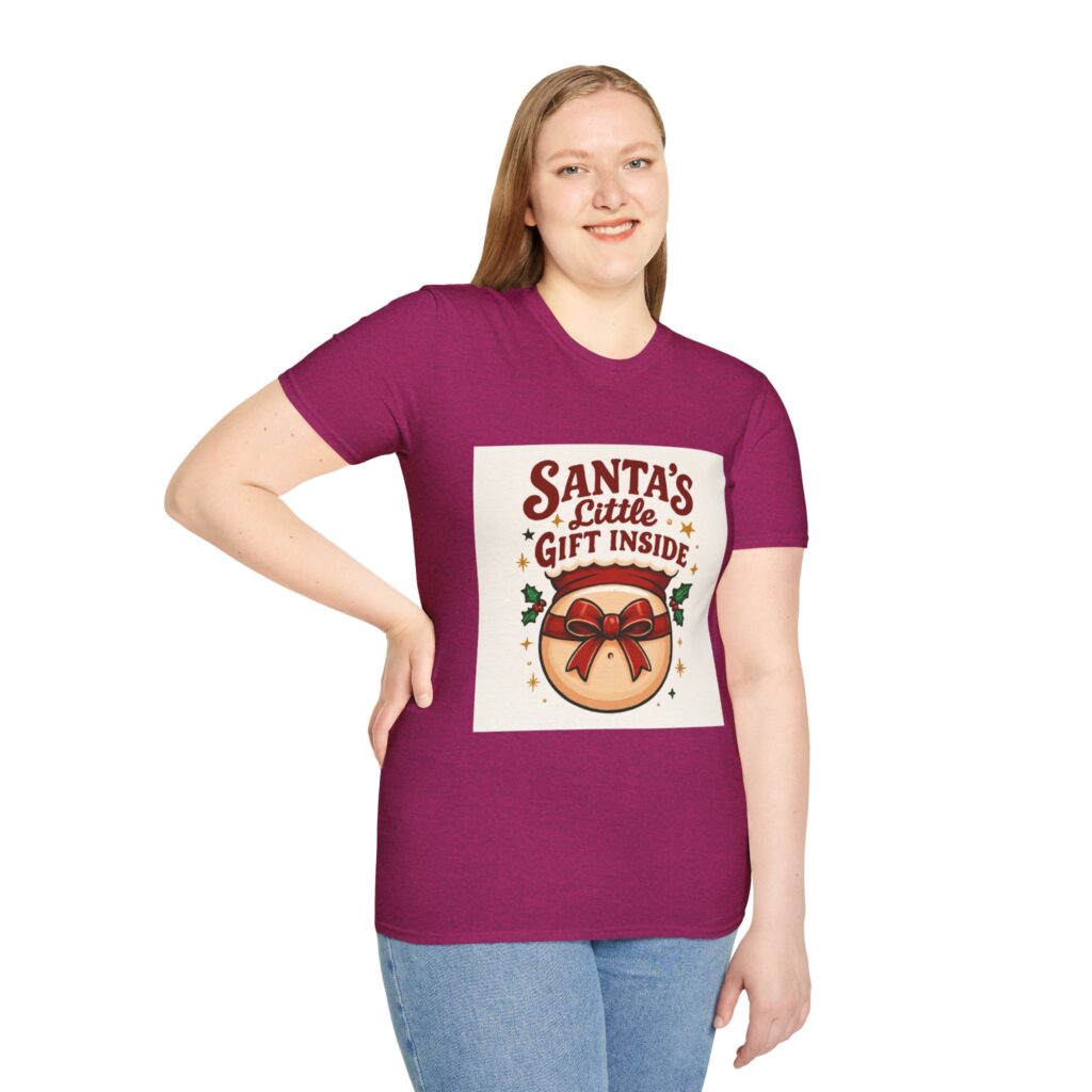 funny pregnant Christmas T-Shirt