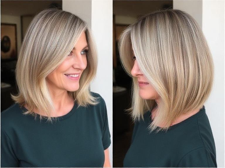 The Classic Lob (The Long Bob) for women over 50