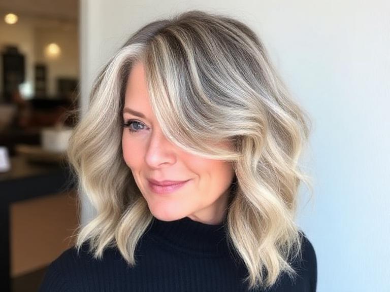 medium hairstyles for women over 50