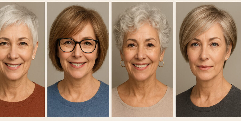 short hairstyles for women over 50