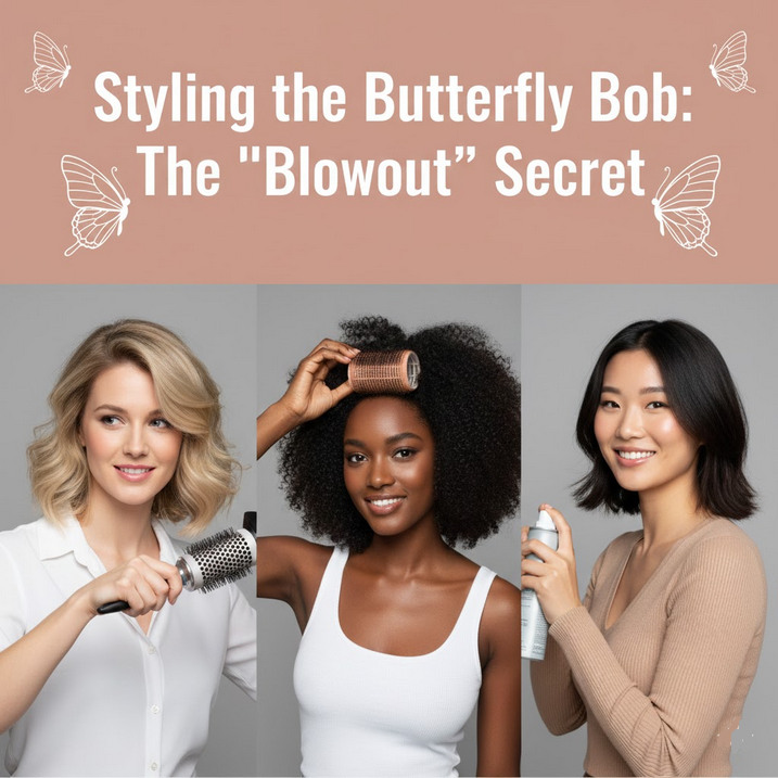Butterfly Bob Haircut