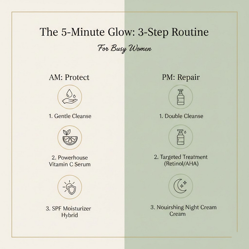 minimal skincare routine for busy women Beauty minimal skincare routine for busy women