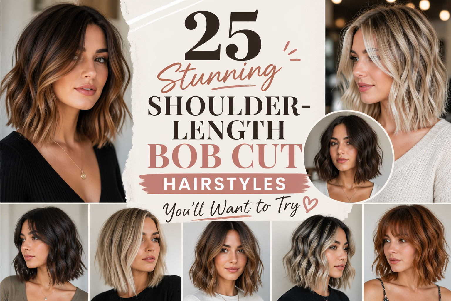 Shoulder-Length Bob Cut Hairstyles