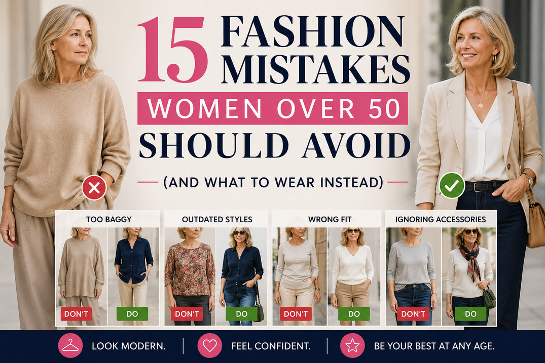 15 Fashion Mistakes Women Over 50 Should Avoid (And What to Wear Instead)