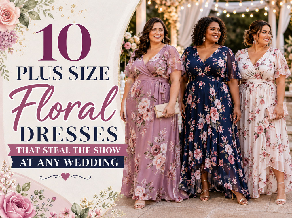 10 Plus Size Floral Dresses That Steal the Show at Any Wedding